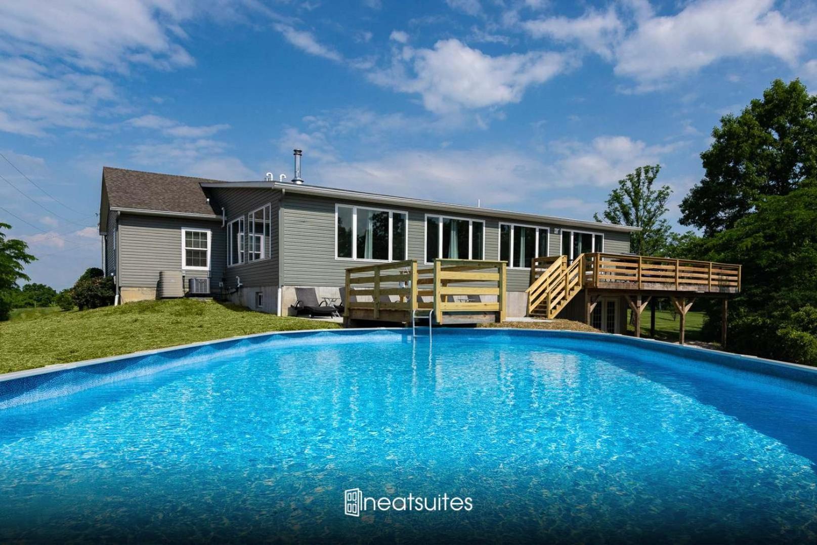 Villa 80 Acre Retreat With Pool - Minutes To Ark - Sleeps 15 Williamstown Exterior foto